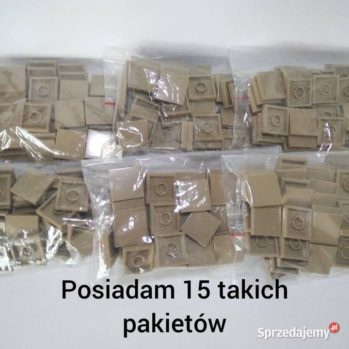 Lego Plate 2x2 Dark Tan pakiet 50 Kłaj