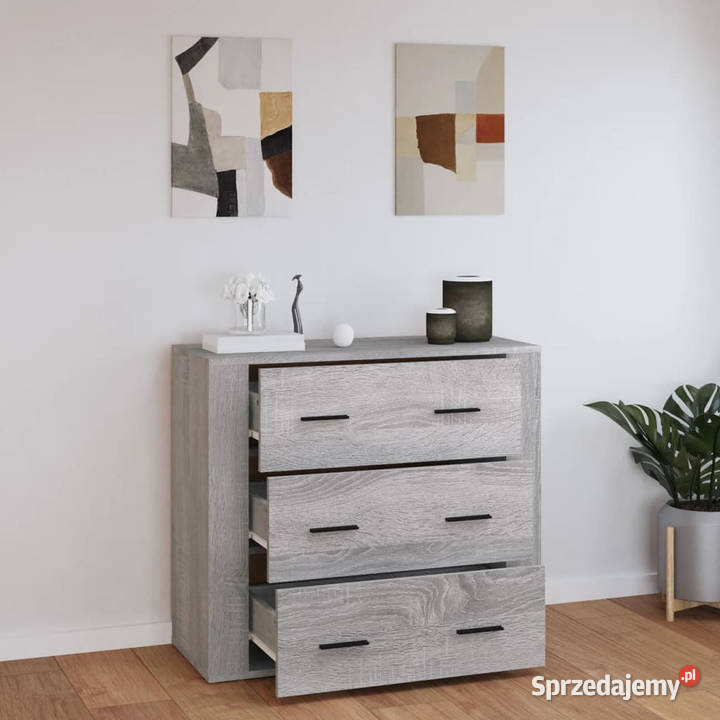 Szafka szary dąb sonoma 80x33x70 materiał Pozostałe Warszawa