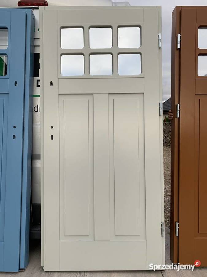 Drzwi zewnętrzne ocieplane sosnowe góralskie kujawsko-pomorskie