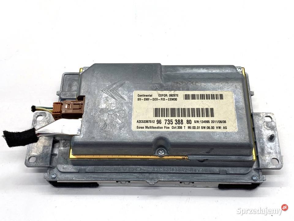 WYŚWIETLACZ CITROEN C5 III 9673538880 EKRAN