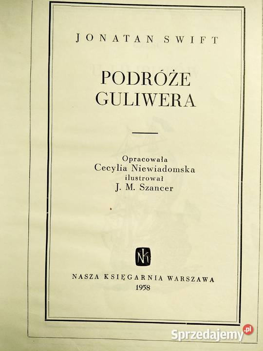 Podróże Guliwera ilustracje Szancer książki