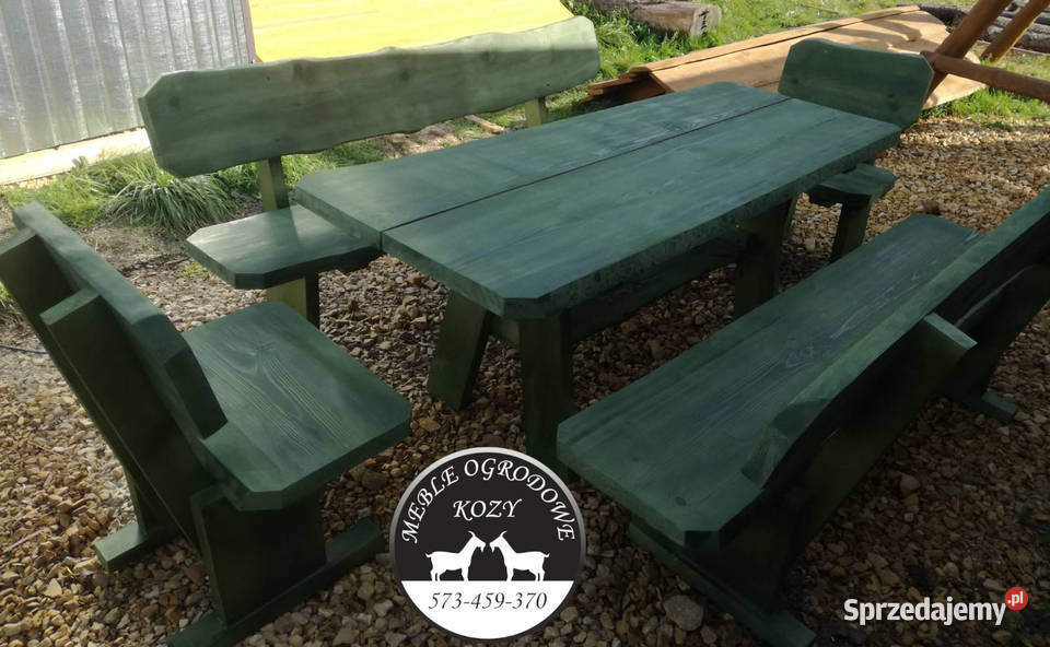 Meble ogrodowe lite drewno góralskie meble Meble ogrodowe Jaworzno