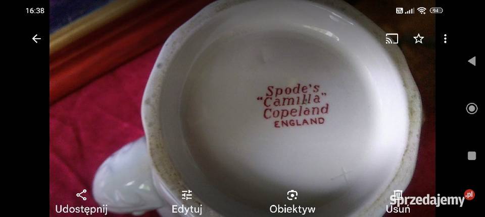 Duży dzbanek Camilla porcelana Spode Anglia dolnośląskie Wrocław sprzedam