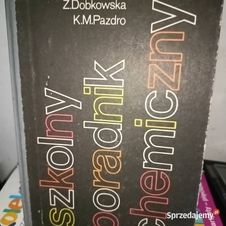 Szkolny poradnik chemiczny książki tani Pazdro chemia, biochemia Gdańsk