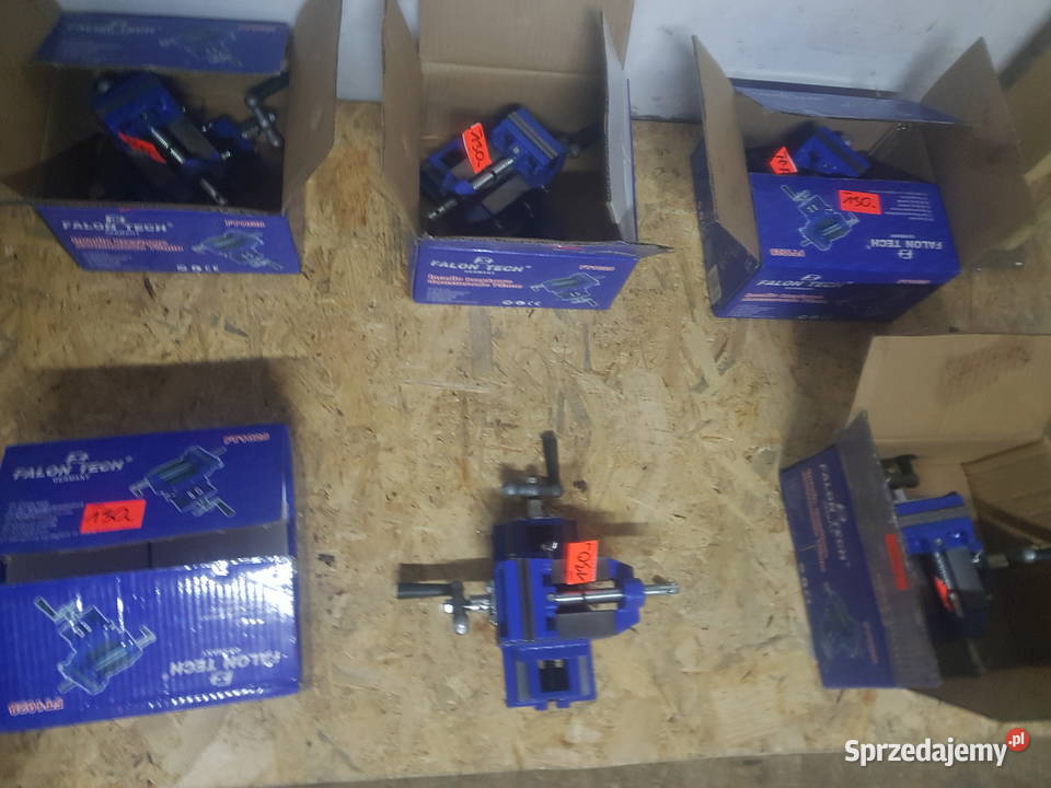 Imadło maszynowe 75mm dwuosiowe krzyżowe imadła Głogowa