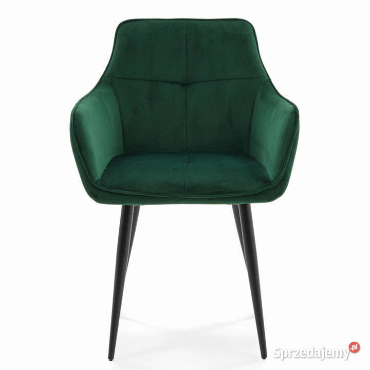 Krzesło Tapicerowane Quattro Butelkowa Zieleń Tarchały Małe