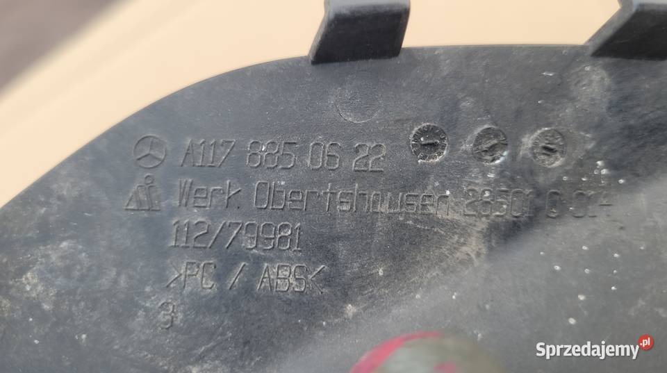 MERCEDES CLA W117 ZAŚLEPKA HAKA ZDERZAKA PRZÓD Ruda Śląska