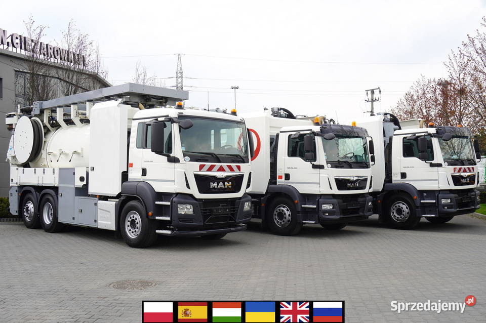 MAN TGS 26360 E6 Zabudowa WUKO Rivard 18 m3 oś klimatyzacja Kraków