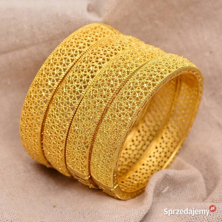 Nowa bransoletka bransoleta arabska złoty kolor Zegarki i Biżuteria Szczecin