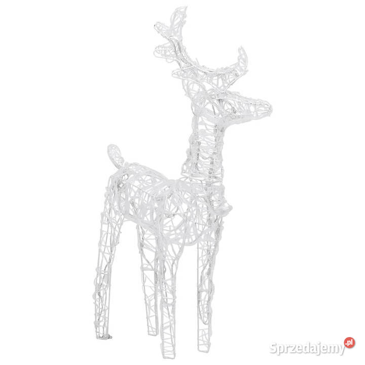 Świąteczne renifery 4 160 niebieskich LED akryl