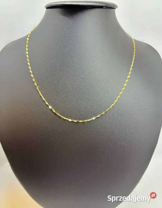 Nowy Złoty łańcuszek pr 585 078g Długość 45 złoto Łańcuszki Elbląg