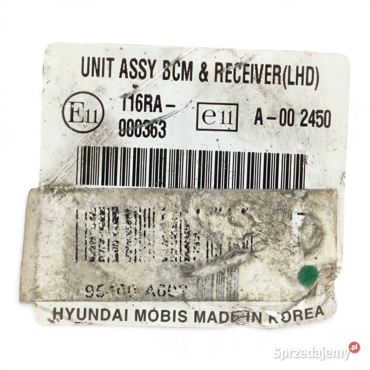 MODUŁ STEROWNIK BCM Hyundai I30 116RA000363 Chełm