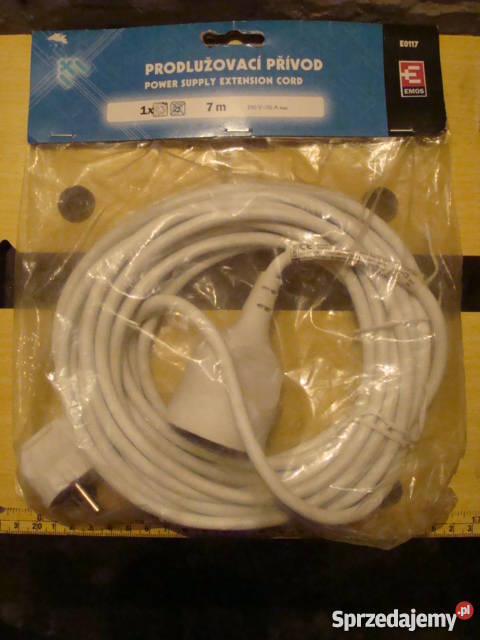 Przedłużacz 7m 1 gniazdo z uziemieniem