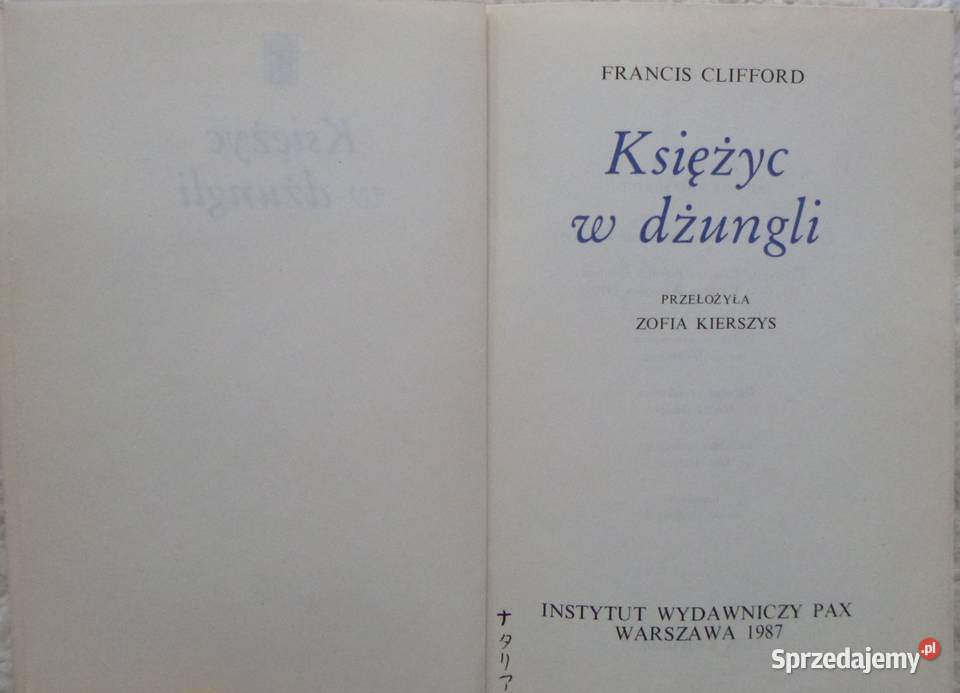 Księżyc w dżungli Francis Clifford Kultura i Rozrywka