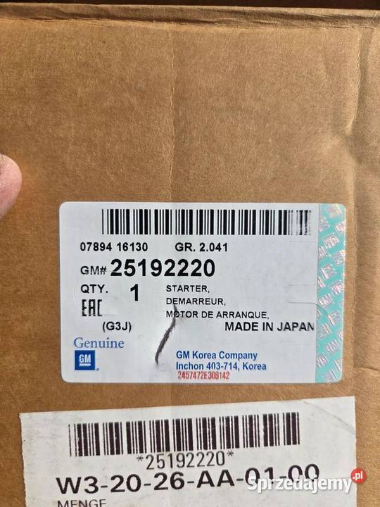 Rozrusznik Opel Antara I 22 CDTI 25192220 Układ elektryczny silnika