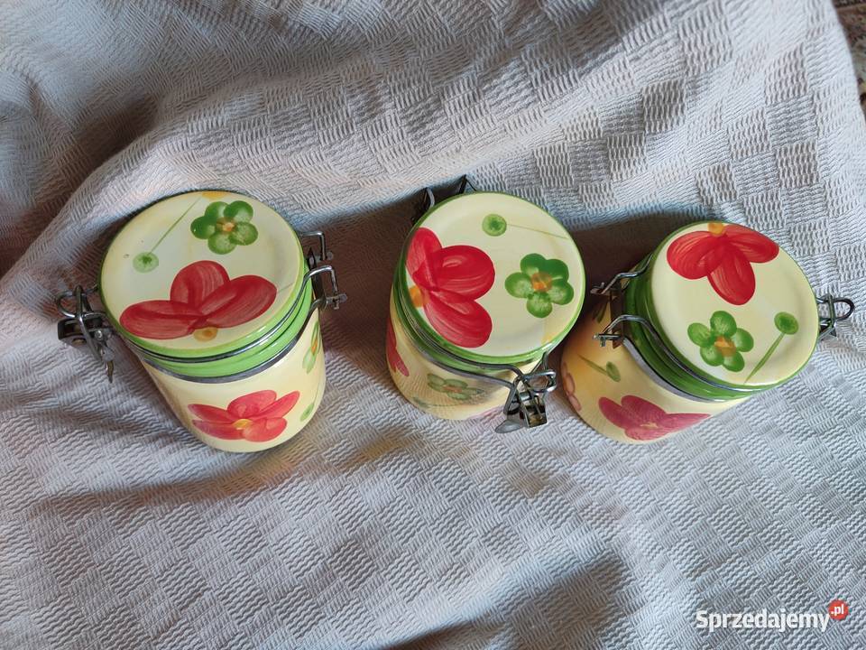 Ceramiczne pojemniki kuchenne z zapięciem Gdańsk