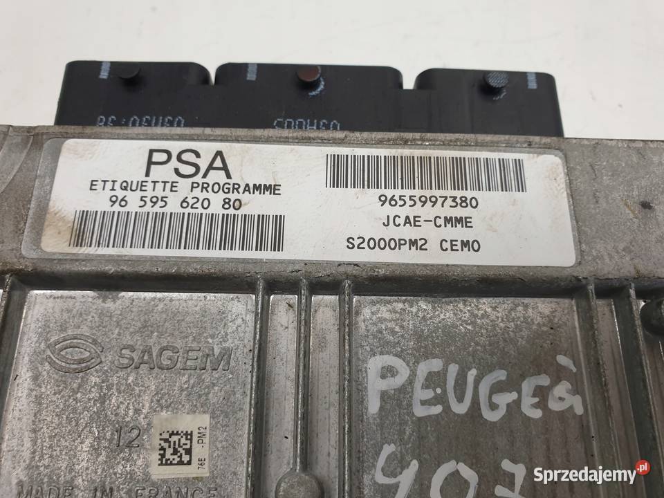PEUGEOT 407 18 16V STEROWNIK SILNIKA 9655997380 Chełm