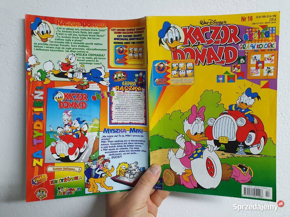Kaczor Donald 16 1998 komiks z dodatkiem Polskie