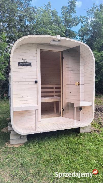 Sauna ogrodowa QUADRO 235 z beczką do morsowania śląskie Bielsko-Biała