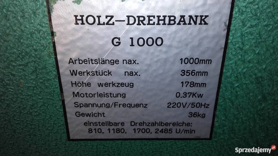 Tokarka do drewna 230V Lisew