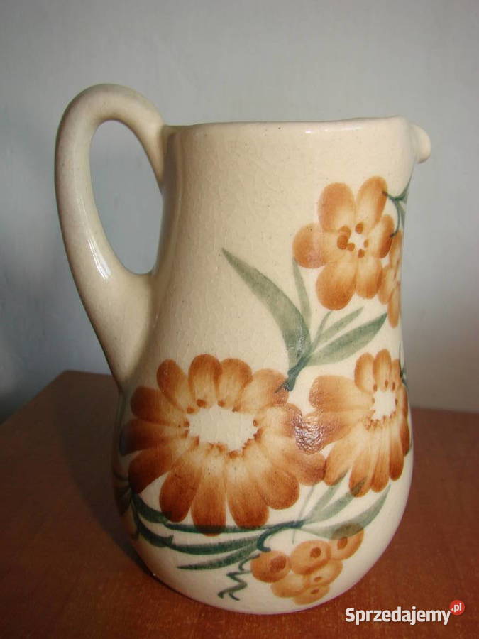 mały fajansowy dzbanek pomorskie Pruszcz Gdański