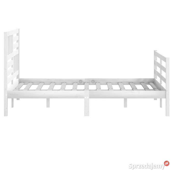 Rama łóżka biała lite drewno 120 x 200 WM3101084 205cm mazowieckie Warszawa