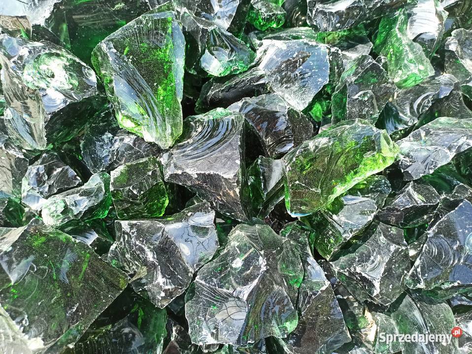 Bryły Szklane Kamień Szklany Kora Kamienna Białą Żwir i kamienie śląskie sprzedam