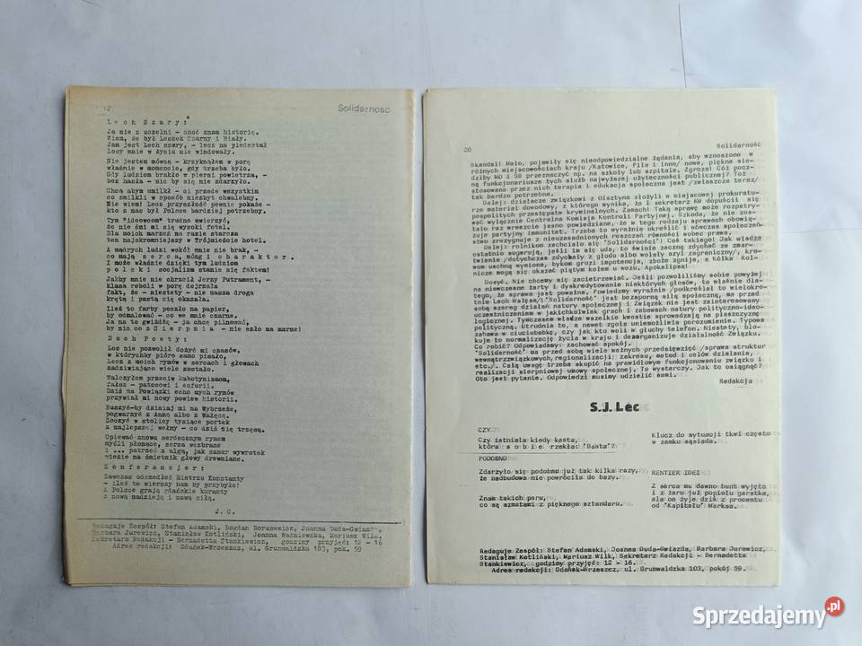 Biuletyn Informacyjny KZ NSZZ Solidarność pomorskie Gdynia