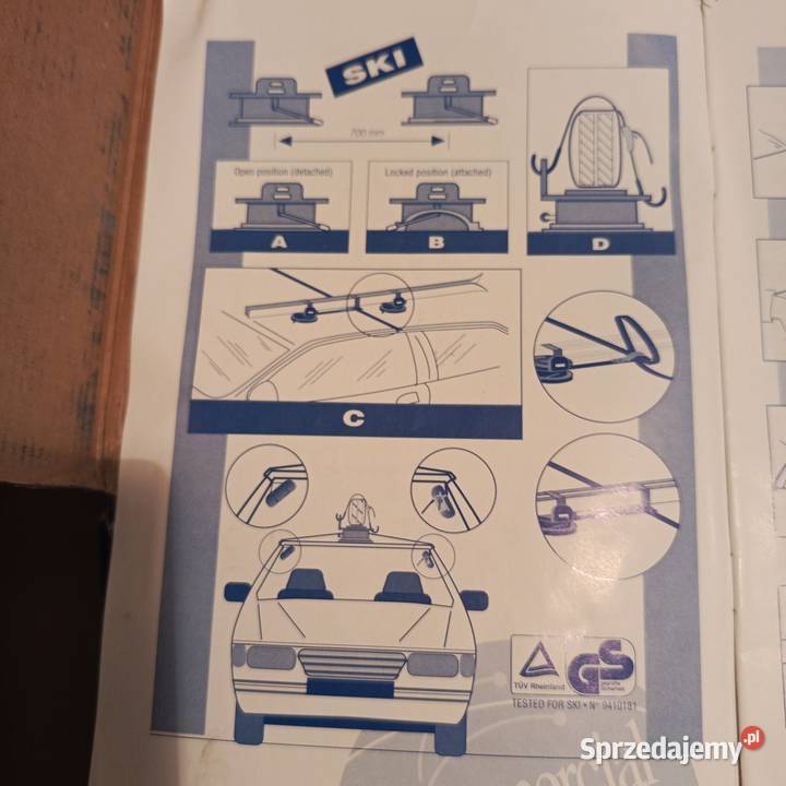 Bagażnik samochodowy dachowy na przyssawki śląskie Tychy sprzedam