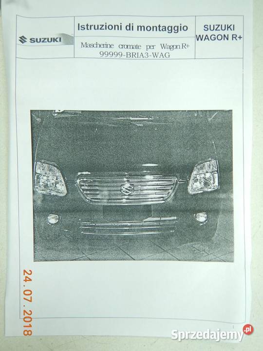 LISTWA OZDOBNA SUZUKI WAGON R Osłony i zaślepki