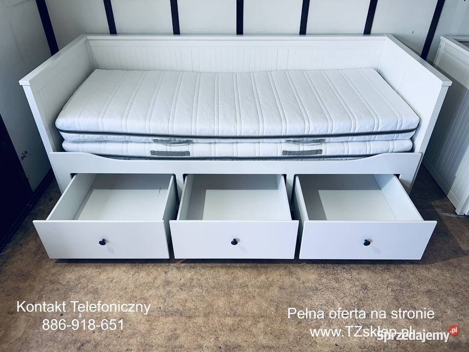 IKEA HEMNES Leżanka Łóżko z 3 szufladami 2 Rybnik
