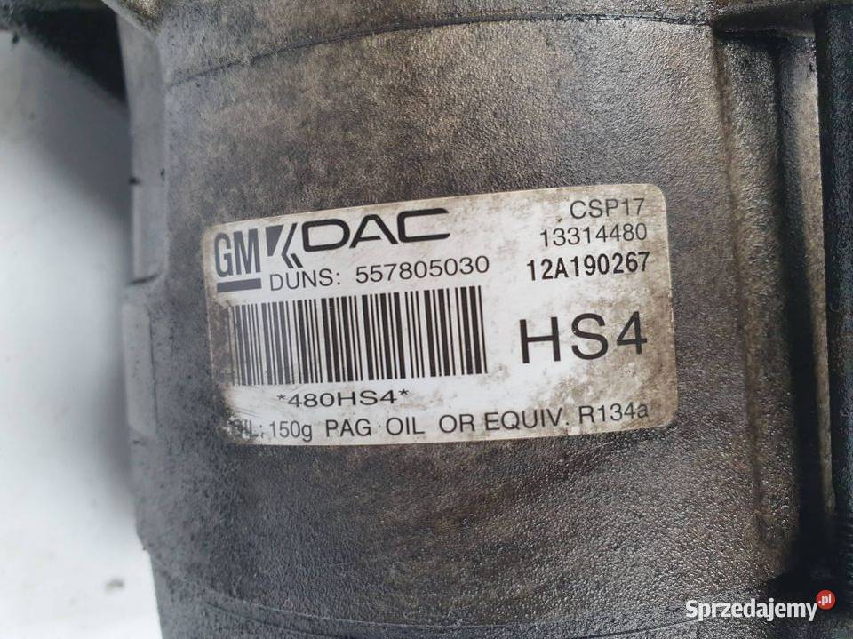 SPRĘŻARKA KLIMATYZACJI CHEVROLET CRUZE 13314480 Lipno