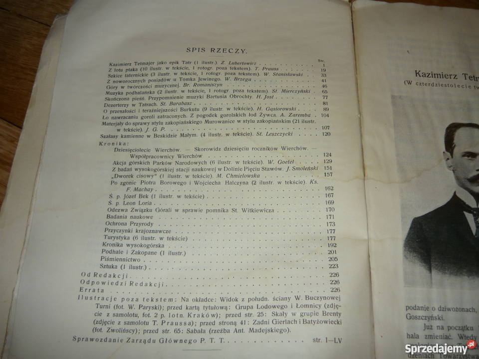 Wierchy rocznik dziesiąty 1932 Nowy Sącz