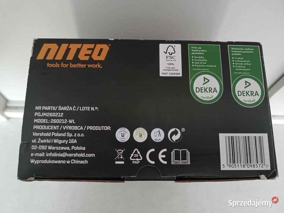 Lampa warsztatowa akumulatorowa NITEO 20V 2150 Kędzierzyn-Koźle