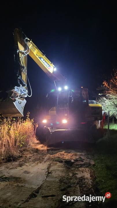 Wynajem koparki kołowej usługi 16ton Staszów współpraca