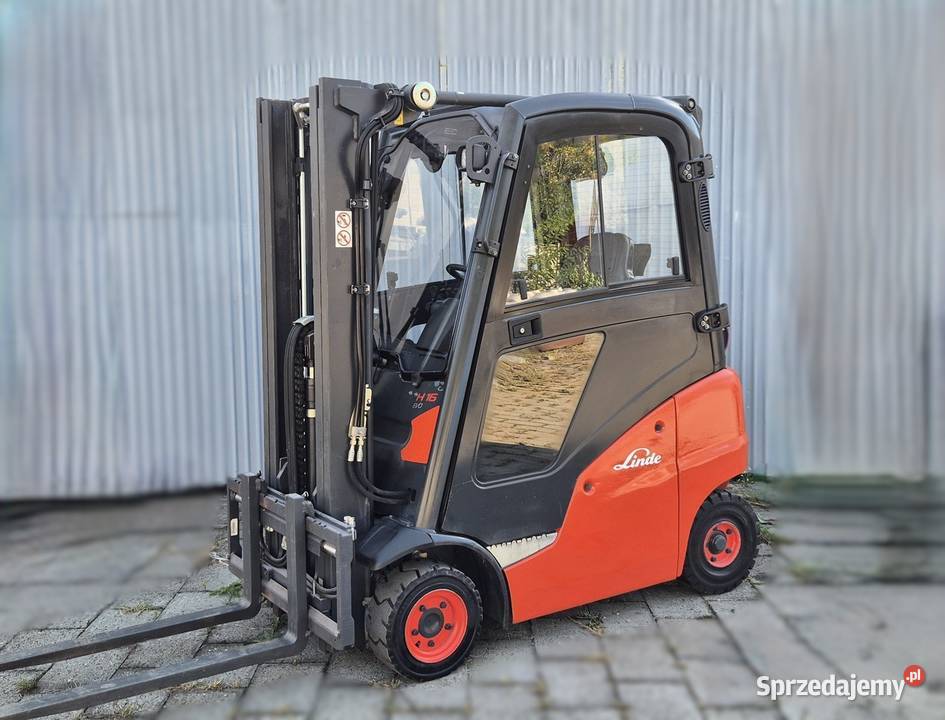 Linde H16 TRIPLEX wolny skok KABINA 4 sekcje regulowane widły Rybnik