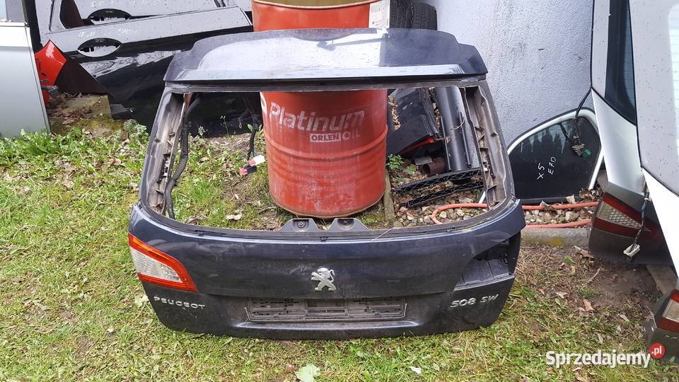 peugeot 508 sw tylna klapa części blacharskie wielkopolskie Ostrów Wielkopolski