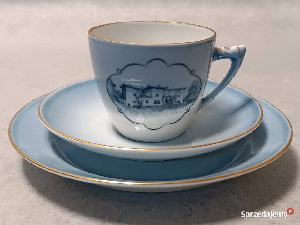 BG Bing Grondahl Filiżanka Trio Zestaw Porcelana i szkło Zakopane