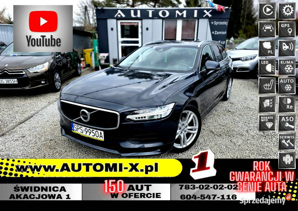 Volvo V90 Śliczny Gwarancja Automat Niski Udok Świdnica sprzedam