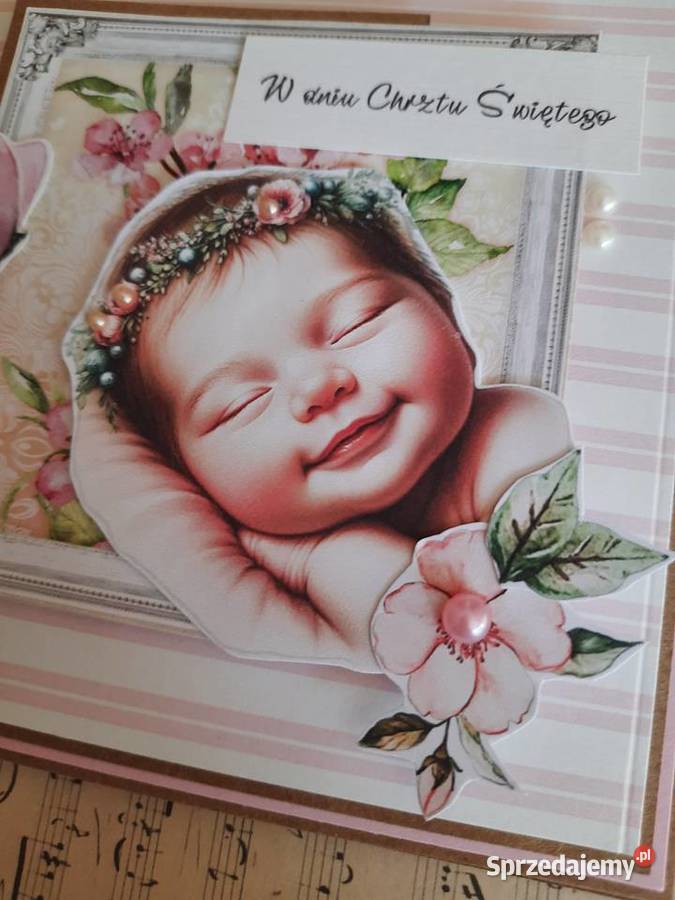 Kartka personalizowana chrzestnarodziny sprzedam