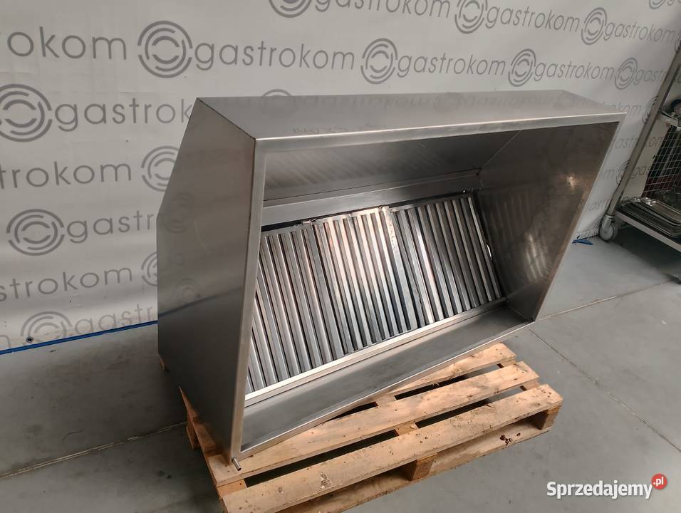 Okap przyścienny trapezowy z łapaczami 140x90x50 Wrocław