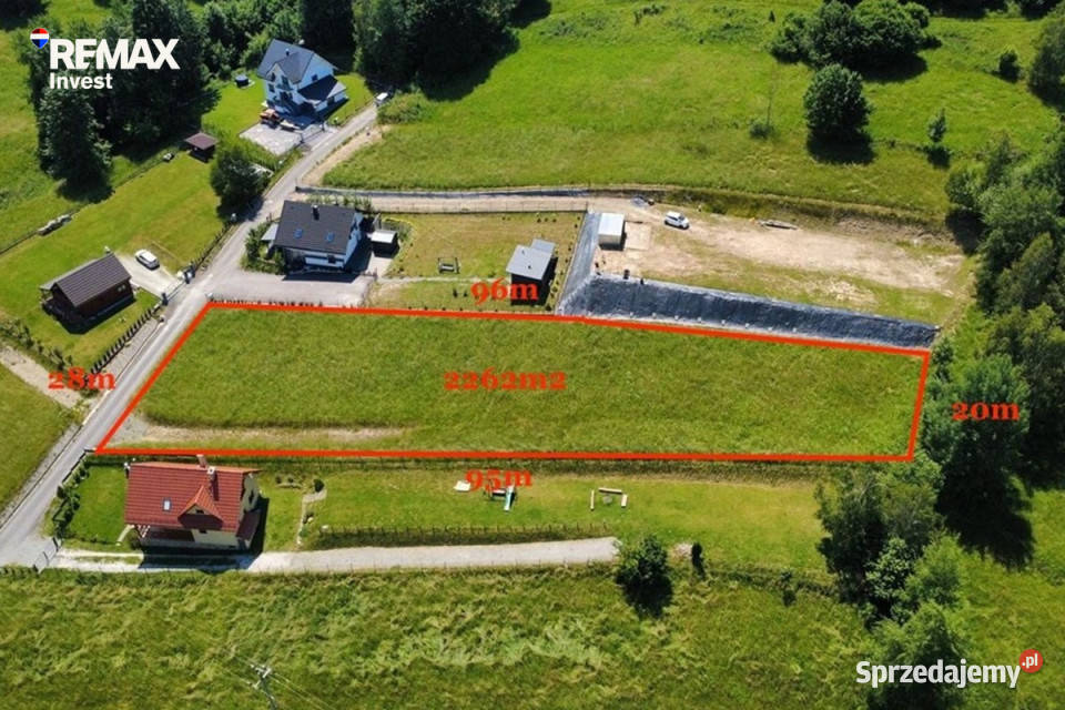 Działka 2262 m z widokiem na góry Sprzedaż sprzedam