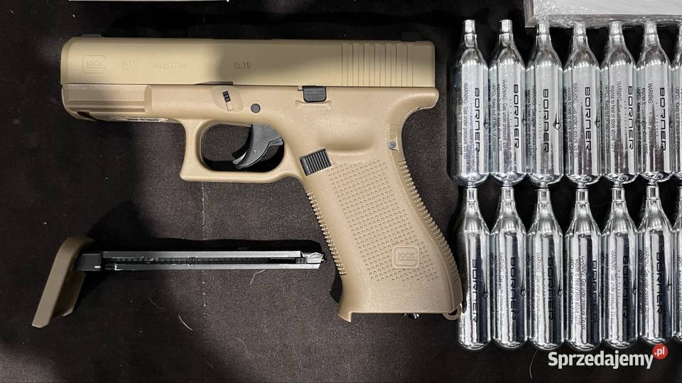 Glock 19x Coyote Co2 446mm umarex 1500 kulek 20