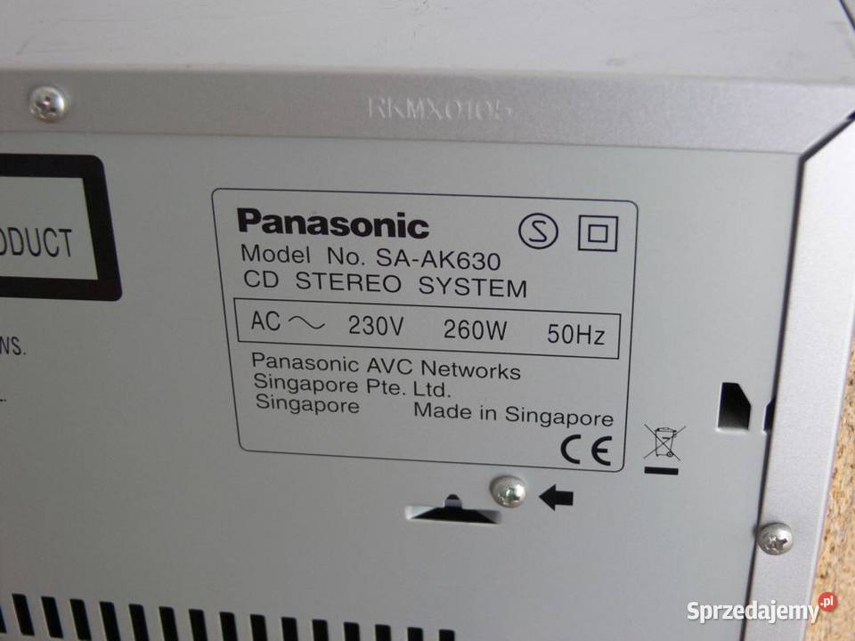 Wieża Panasonic SAAK630 kol sub sprawna WYSYŁKA Jasło