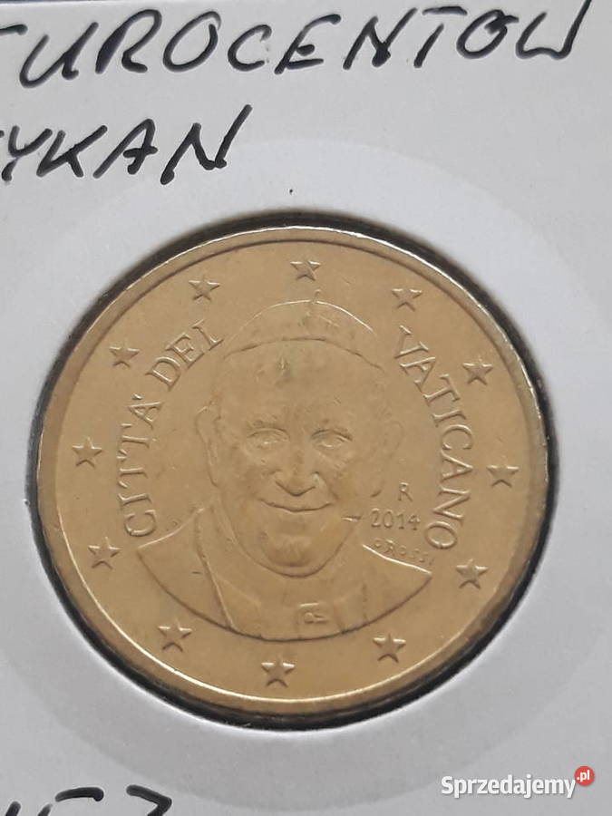 50 Eurocentów Watykan 2014 rPapież Franciszek Konin