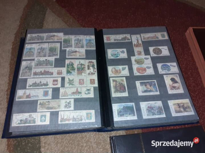 Cztery klasery pełne znaczków stara kolekcja śląskie Sosnowiec