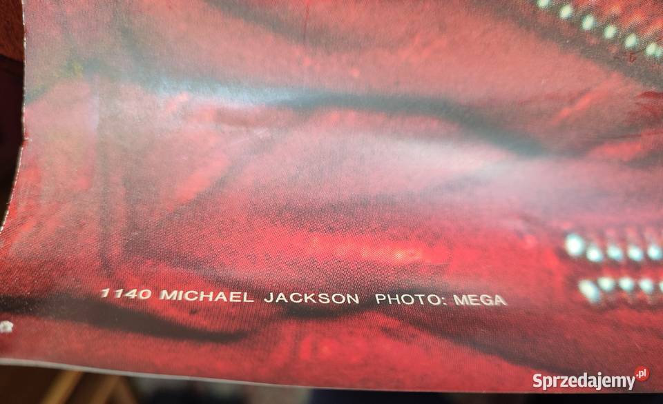 Plakat z 1984 roku Michael Jackson Warszawa