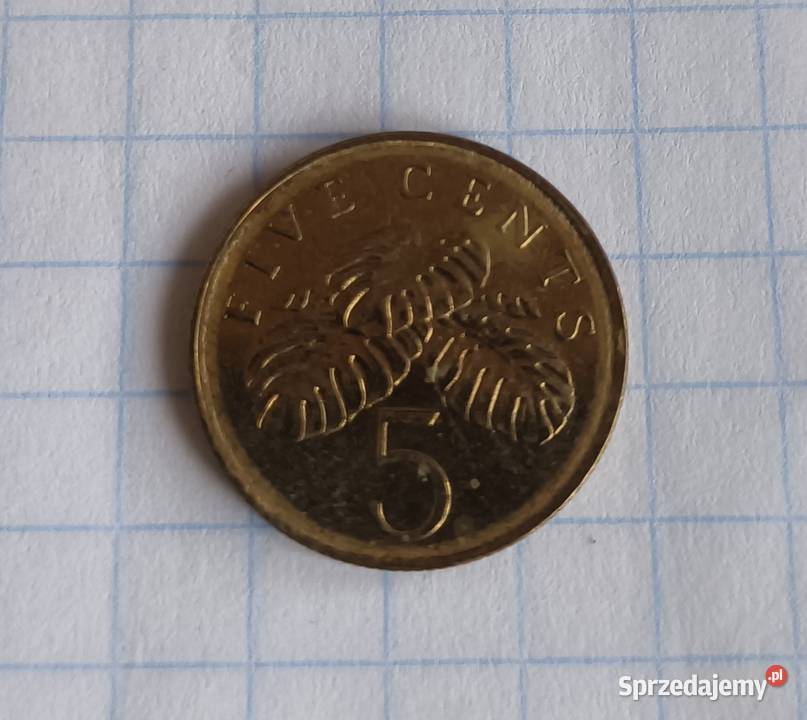 5 CENTÓW FIVE CENTS 2005 SINGAPUR Piszczac