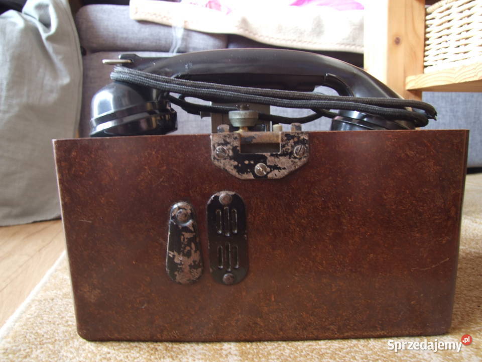 Niemiecki telefon polowy II wojna Zduńska Wola sprzedam