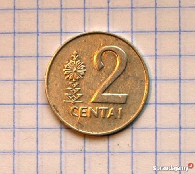 2 CENTAI 2 CENTY 1991 LITWA Piszczac